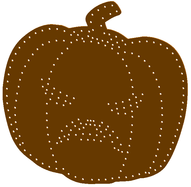 - Abobora Brava em ACM perfurado  <br> - Medida de Altura:1059mm <br> - Medida de Largura:1074mm <br> - Quantidade de Pixel:250 <br> - Cor do Elemento:Laranja <br> 